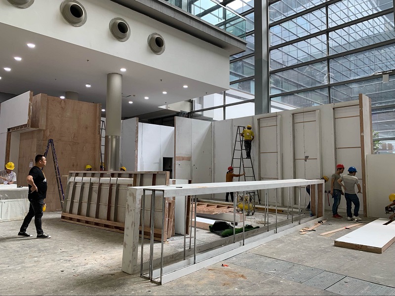 深圳內衣展搭建現場