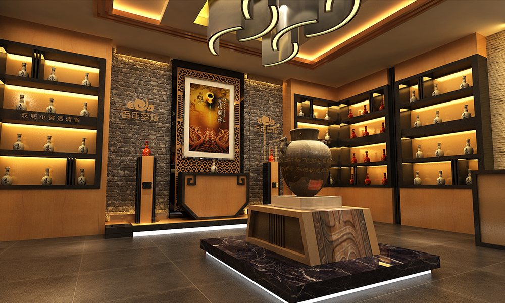 白酒展覽設計怎么配色