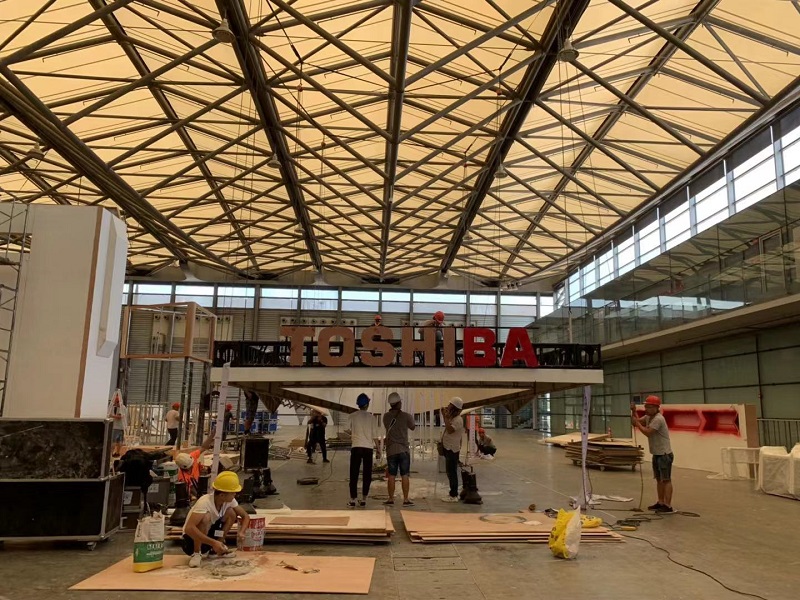 2019上海數碼娛樂互動（游戲展/China Joy）展臺搭建現場